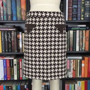 J. McLaughlin Houndstooth Skirt